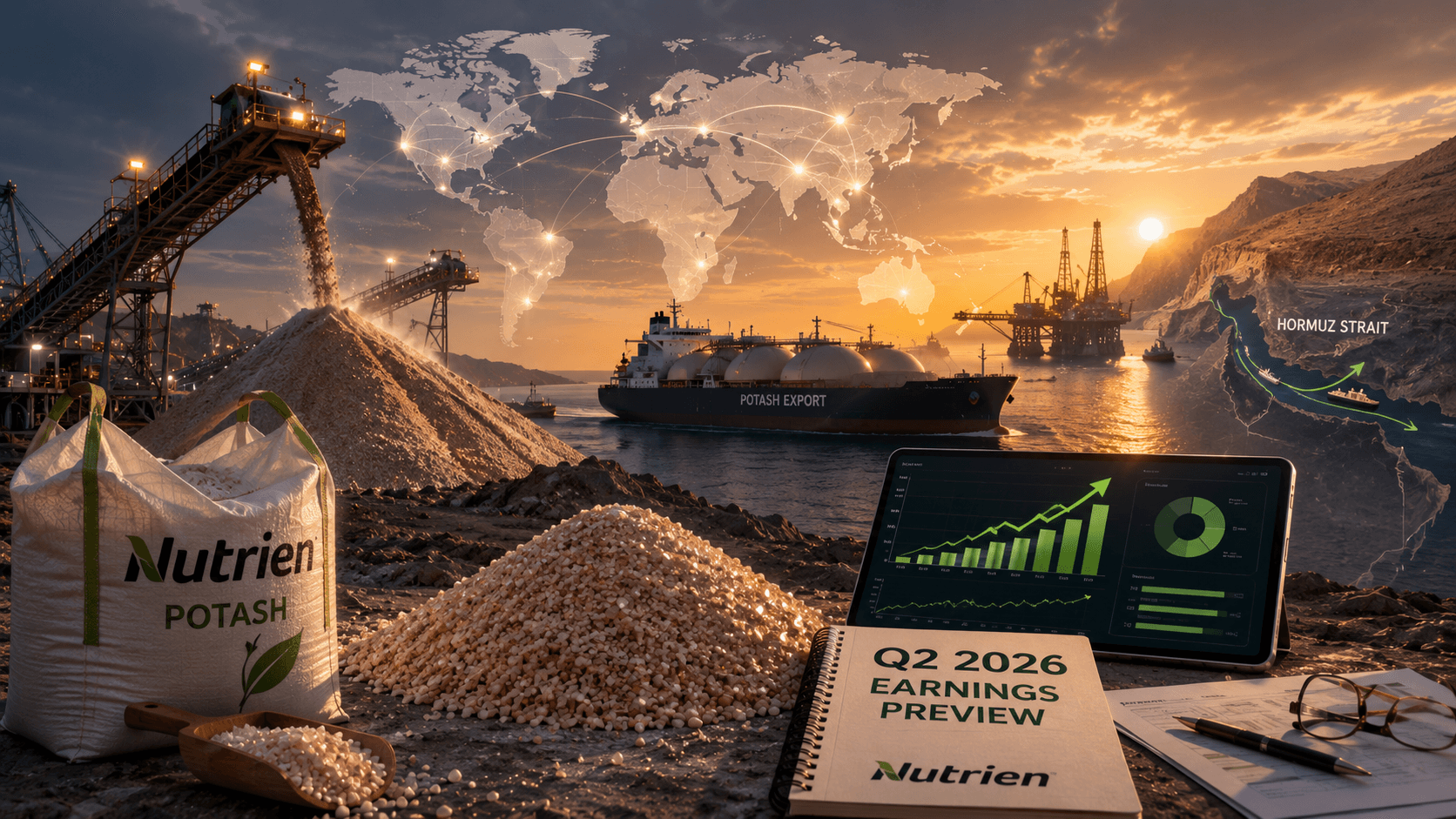 钾肥:Nutrien 2026年第二季度收益预览——霍尔木兹危机的最大受益者
