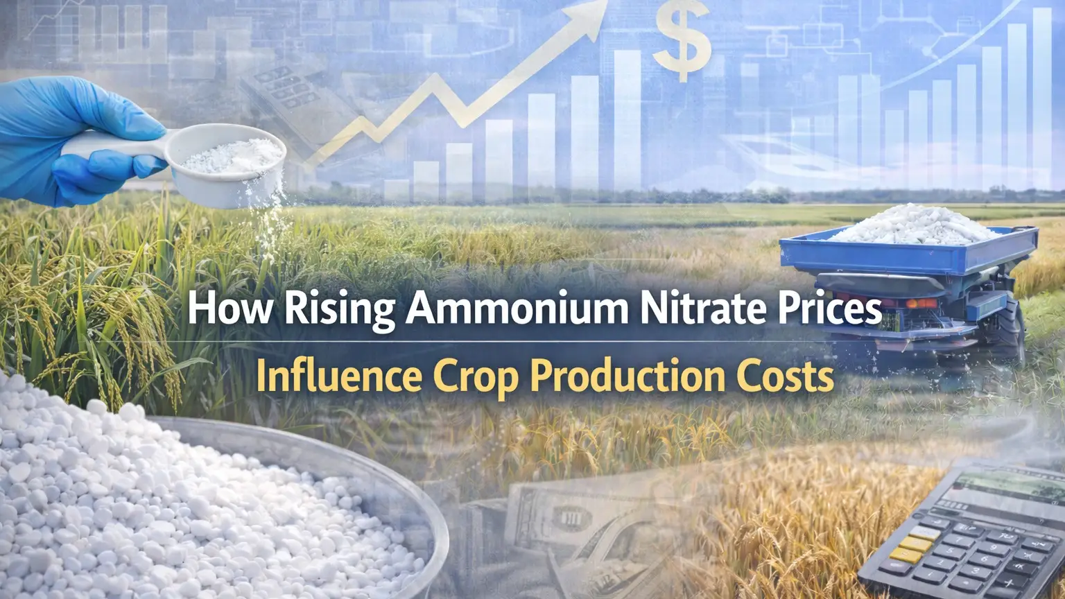 Cómo el aumento de los precios del nitrato de amonio influye en los costos de producción de los cultivos