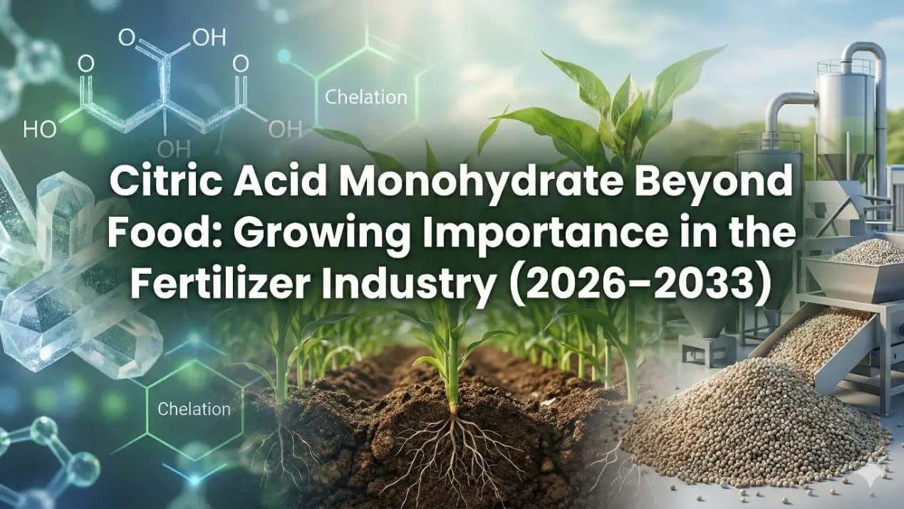 Citric Acid Monohydrate Beyond Food: Growing Importance in the Fertilizer Industry (2026–2033)