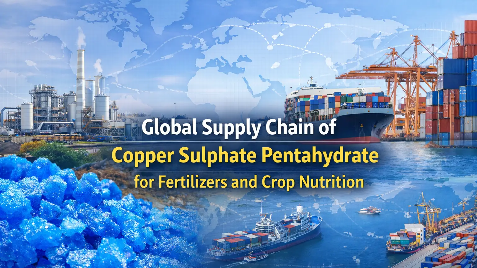 Global Supply Chain of Copper Sulphate Pentahydrate for Fertilizers and Crop Nutrition