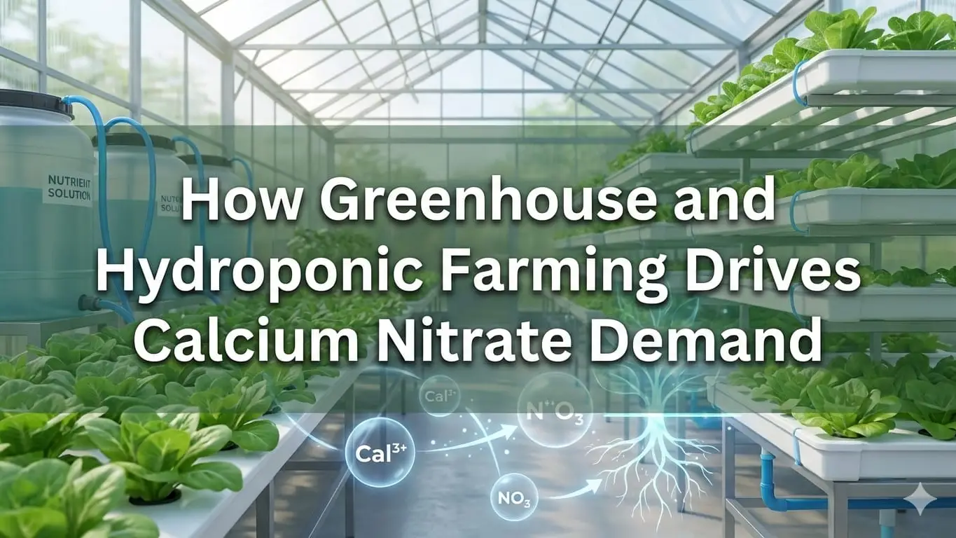 How Greenhouse and Hydroponic Farming Drives Calcium Nitrate Demand