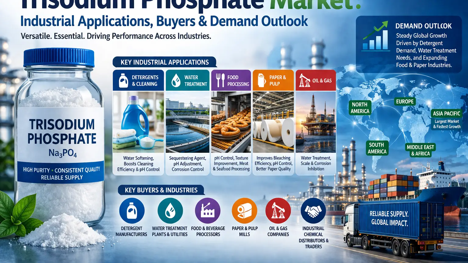 Trisodium Phosphate Market Industrial Applications, Buyers & Demand Outlook