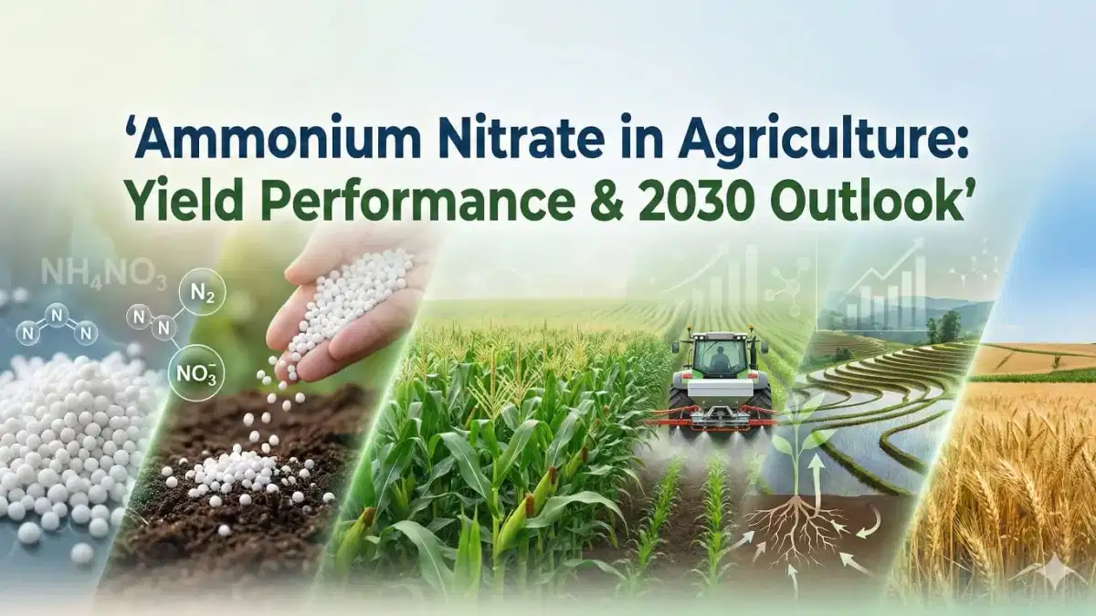 El nitrato de amonio en la agricultura: rendimiento y perspectivas para 2030